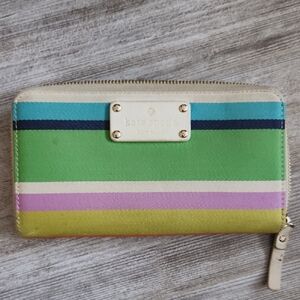 Kate Spade Multicolor Striped Wallet